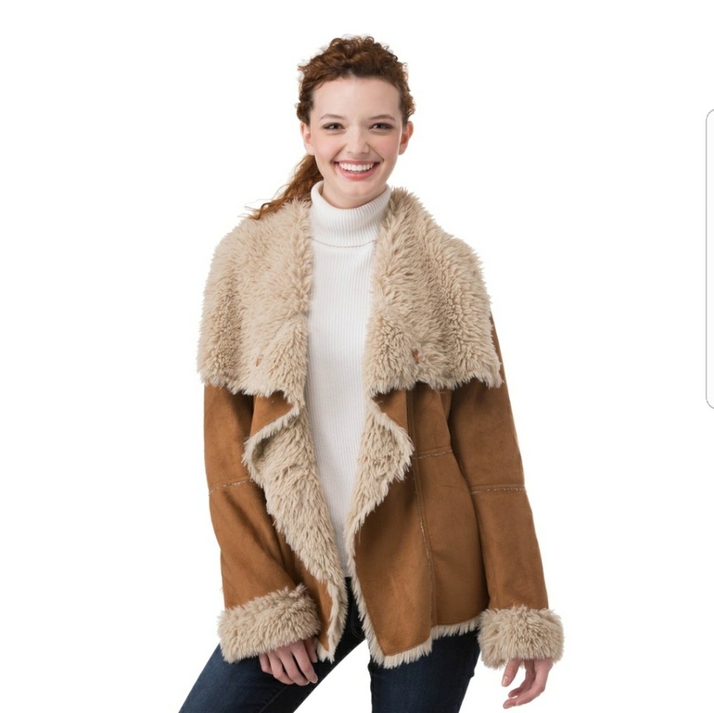 NEW- Faux Shearling Jacket